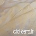 NAPEARL Imitation Lin Bande inférieure à 1 mm de Rideau de Cuisine Rideau cantonnière Courts  Tissu  Beige  2 Panels: Each 42" Wx54 L - B078YN8618